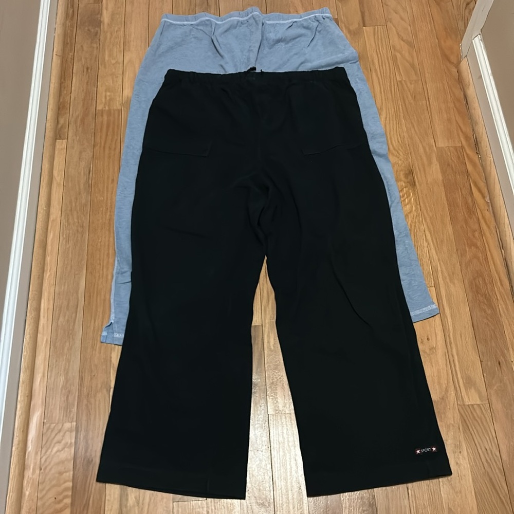 🚨 Maternity Knit Pants - Set of 2 pair, black and blue